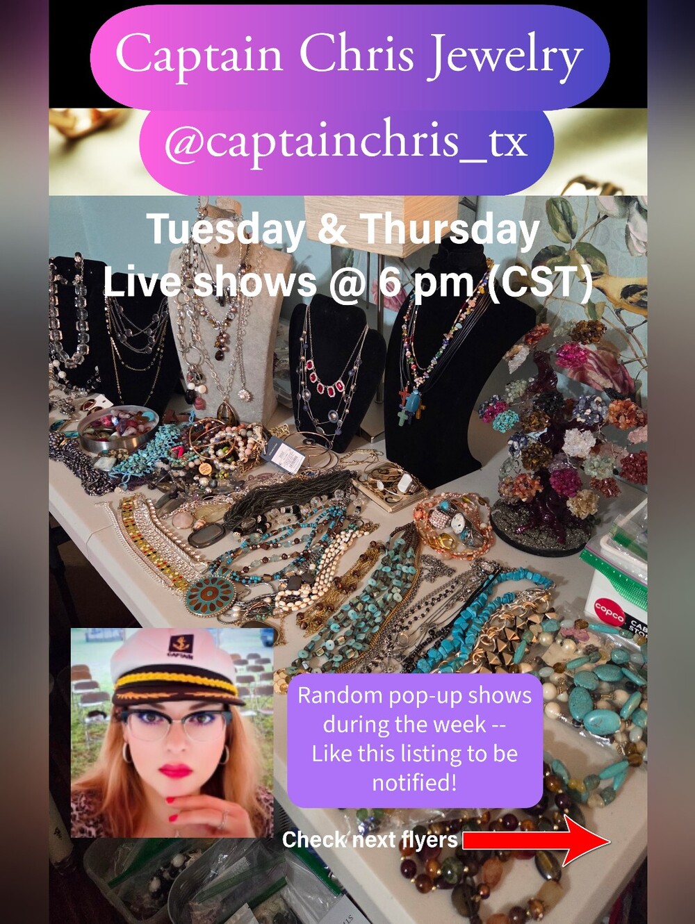 NEW FLYER Notification: Captain Chris Is Live! Join me now